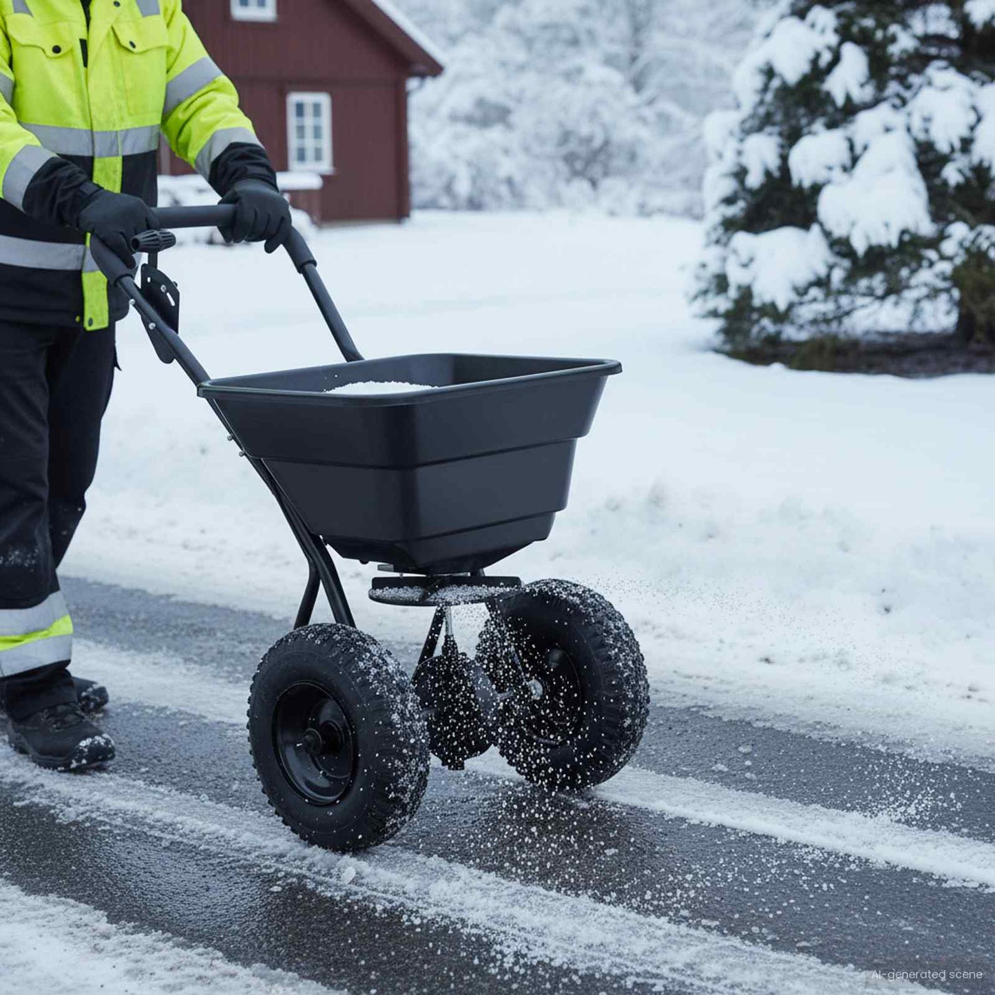 Spreader Black 53 x 81.5 x 78 cm PVC and Steel
