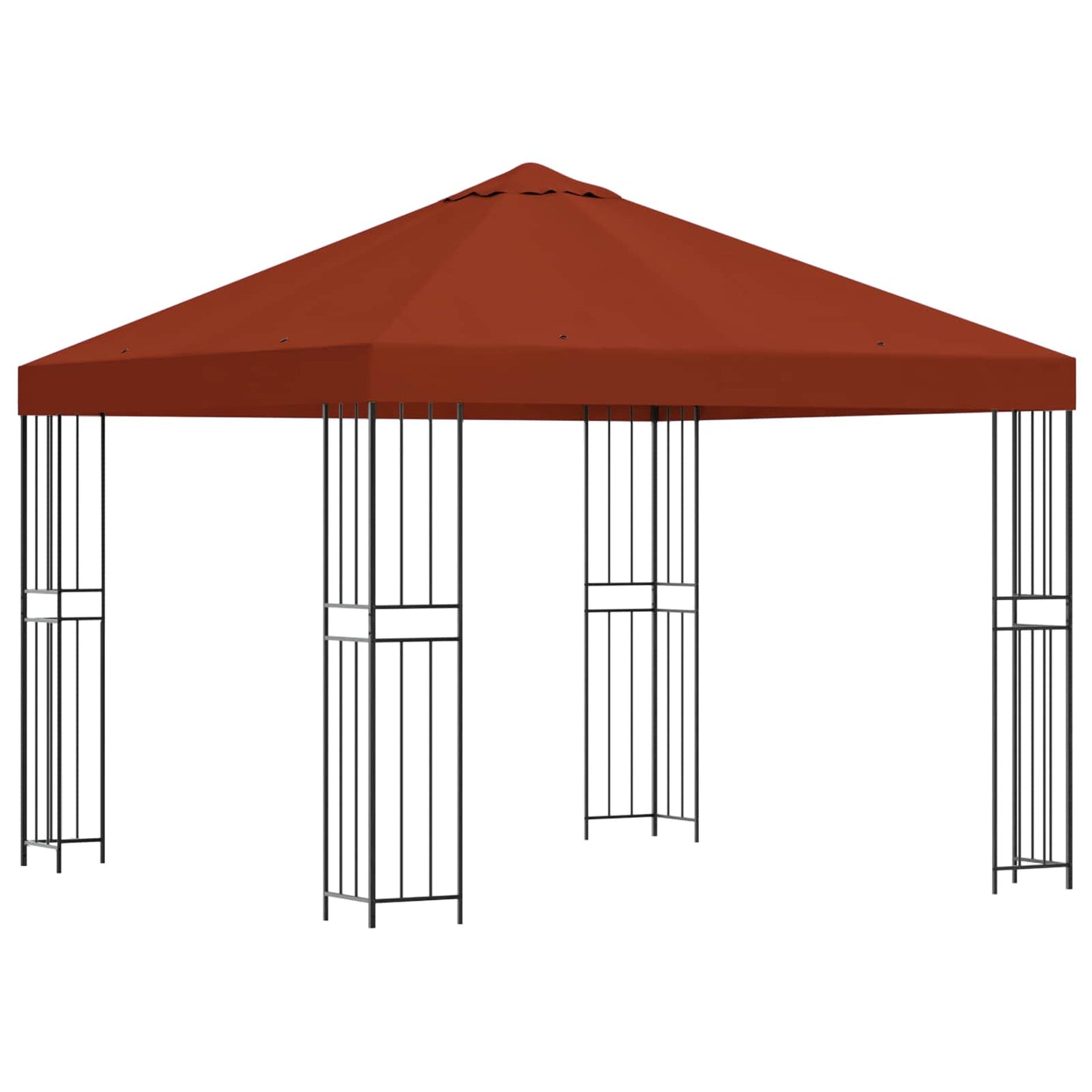 Gazebo 3 x 3 m Terracotta Polyester and Steel 190 gsm