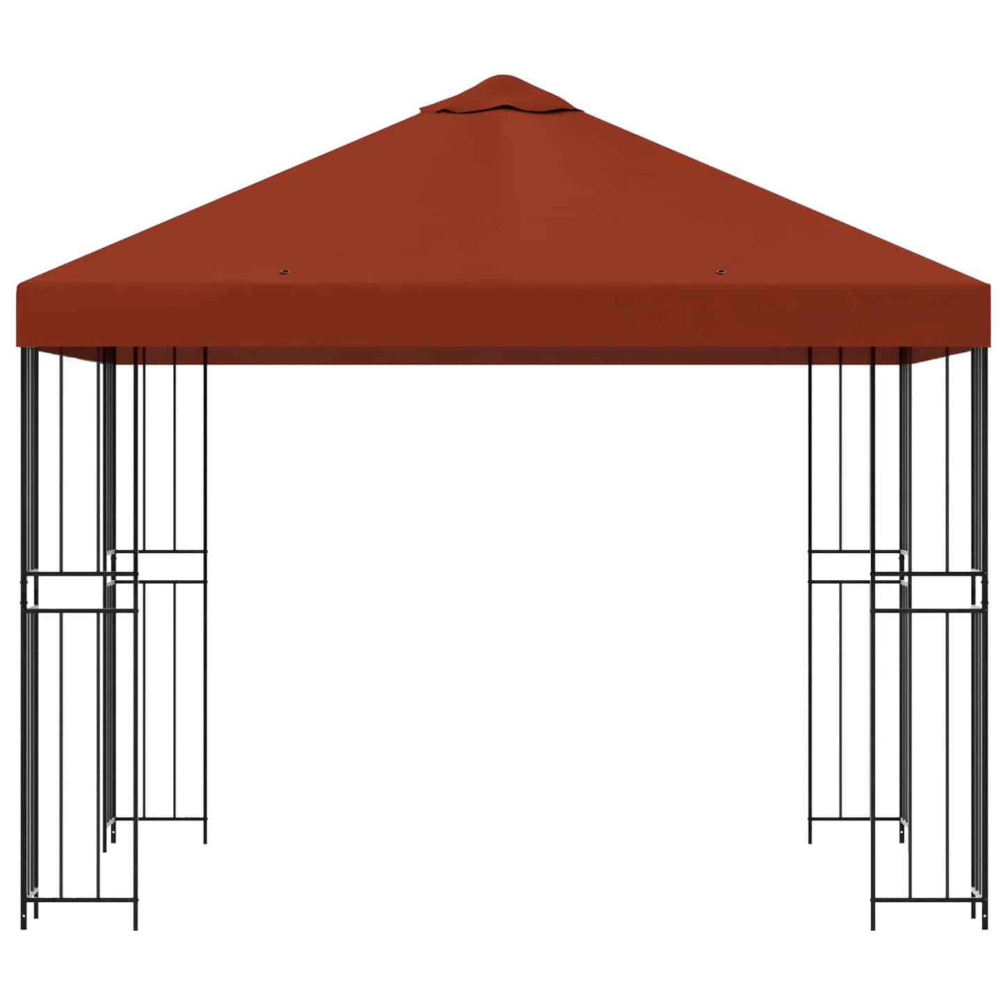 Gazebo 3 x 3 m Terracotta Polyester and Steel 190 gsm
