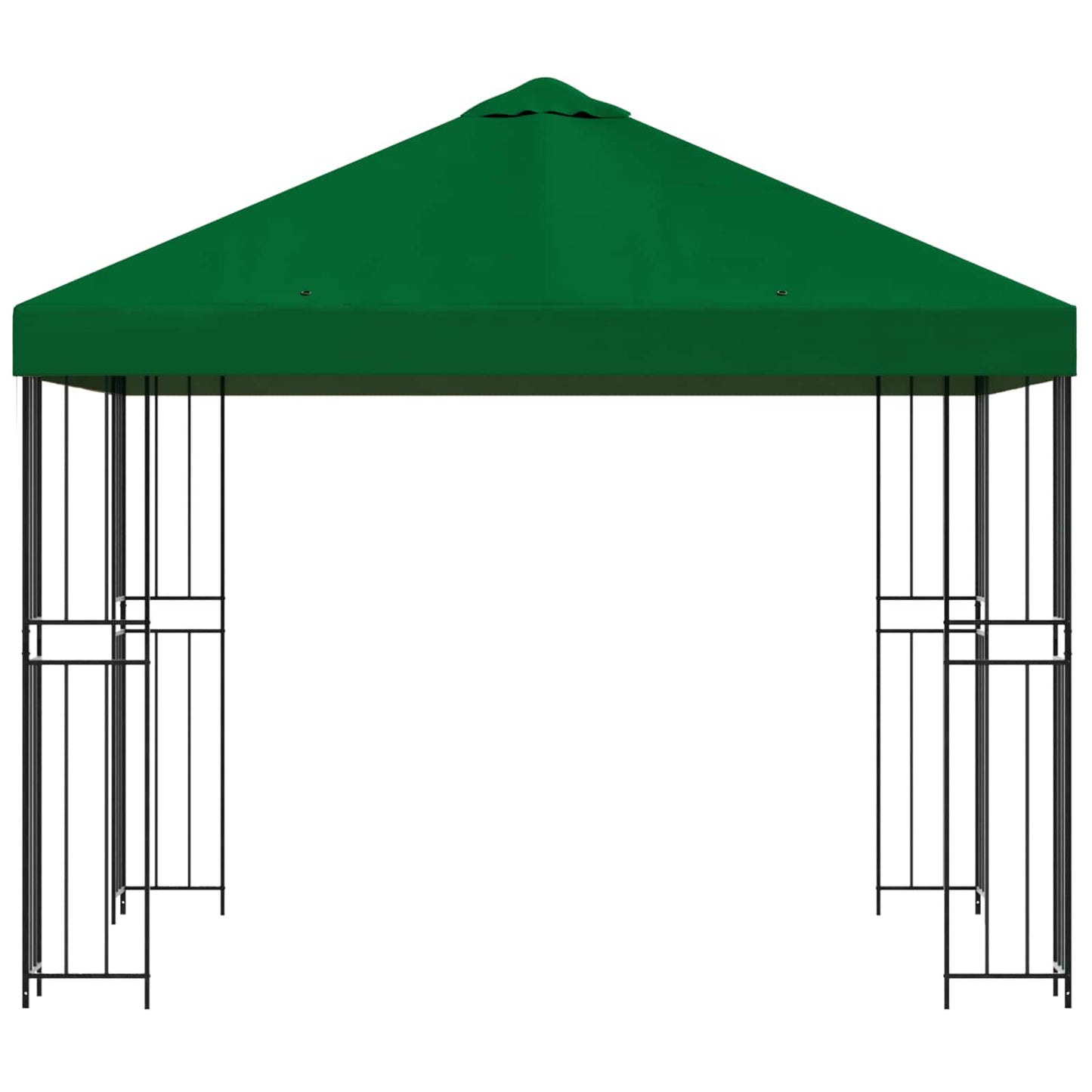 Gazebo 3 x 3 m Green Polyester and Steel 190 gsm