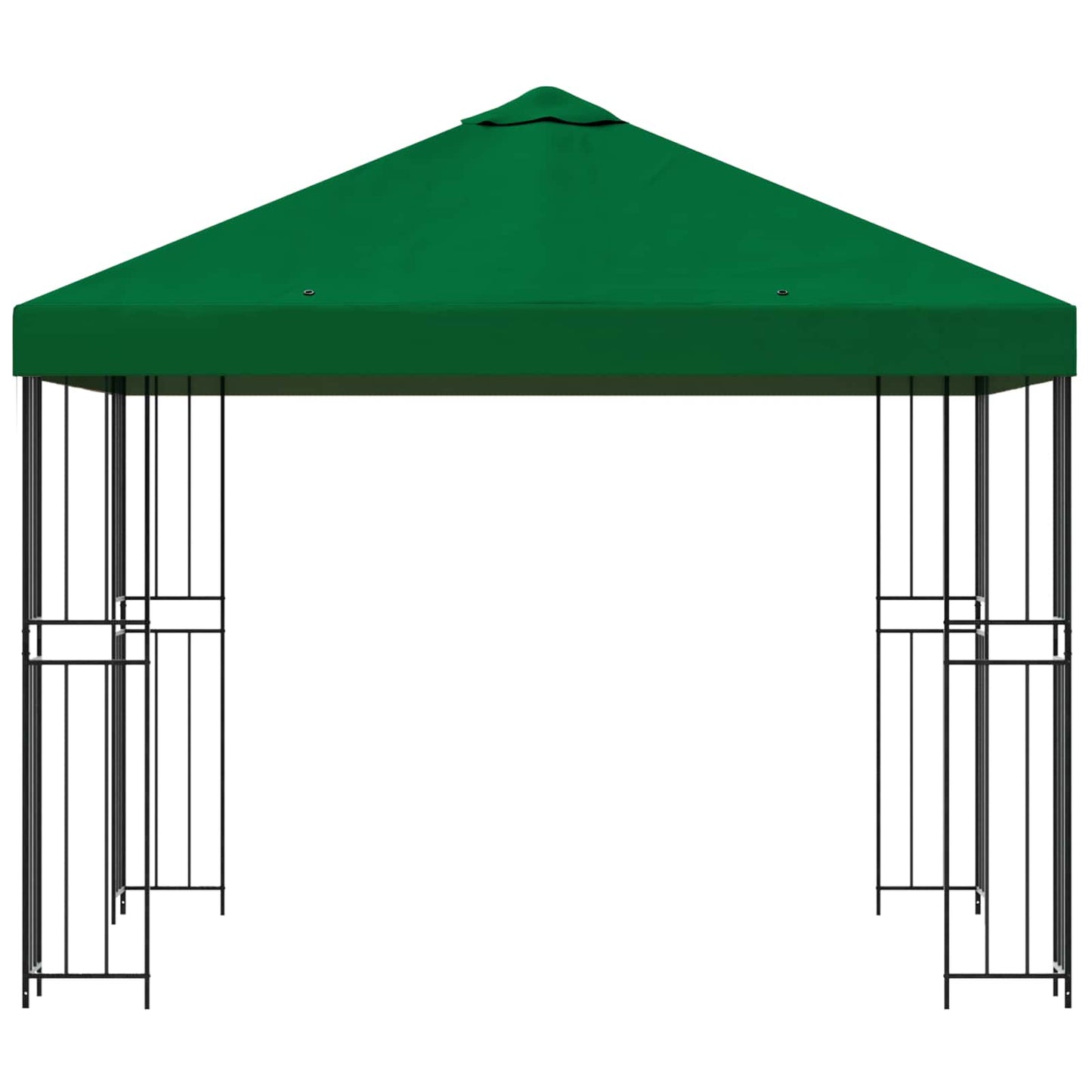 Gazebo 3 x 3 m Green Polyester and Steel 190 gsm