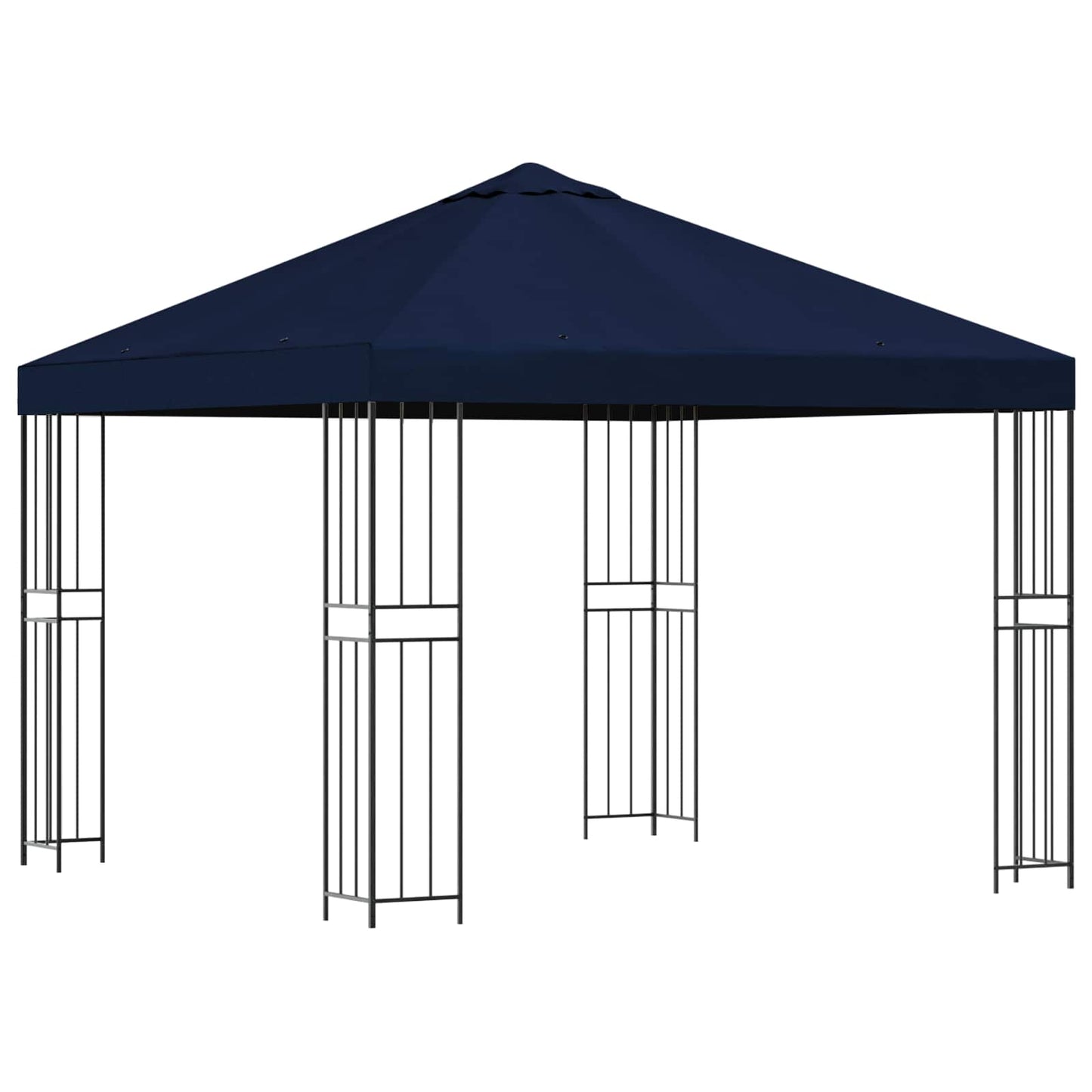 Gazebo 3 x 3 m Blue Polyester and Steel 190 gsm