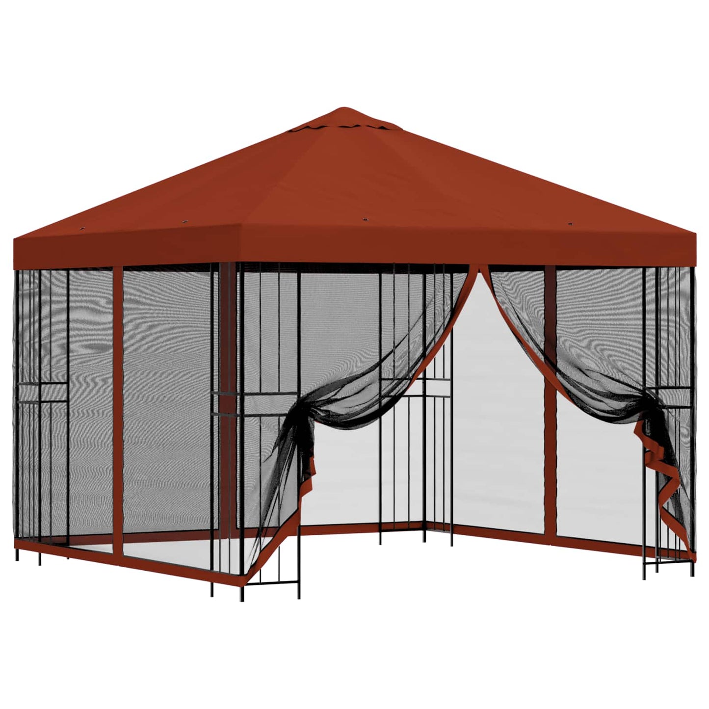 Garden Gazebo with Sidewalls 3 x 3 m Terracotta