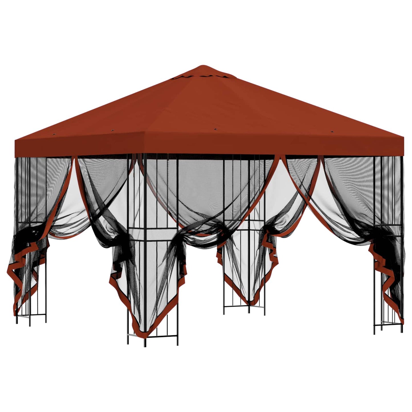 Garden Gazebo with Sidewalls 3 x 3 m Terracotta