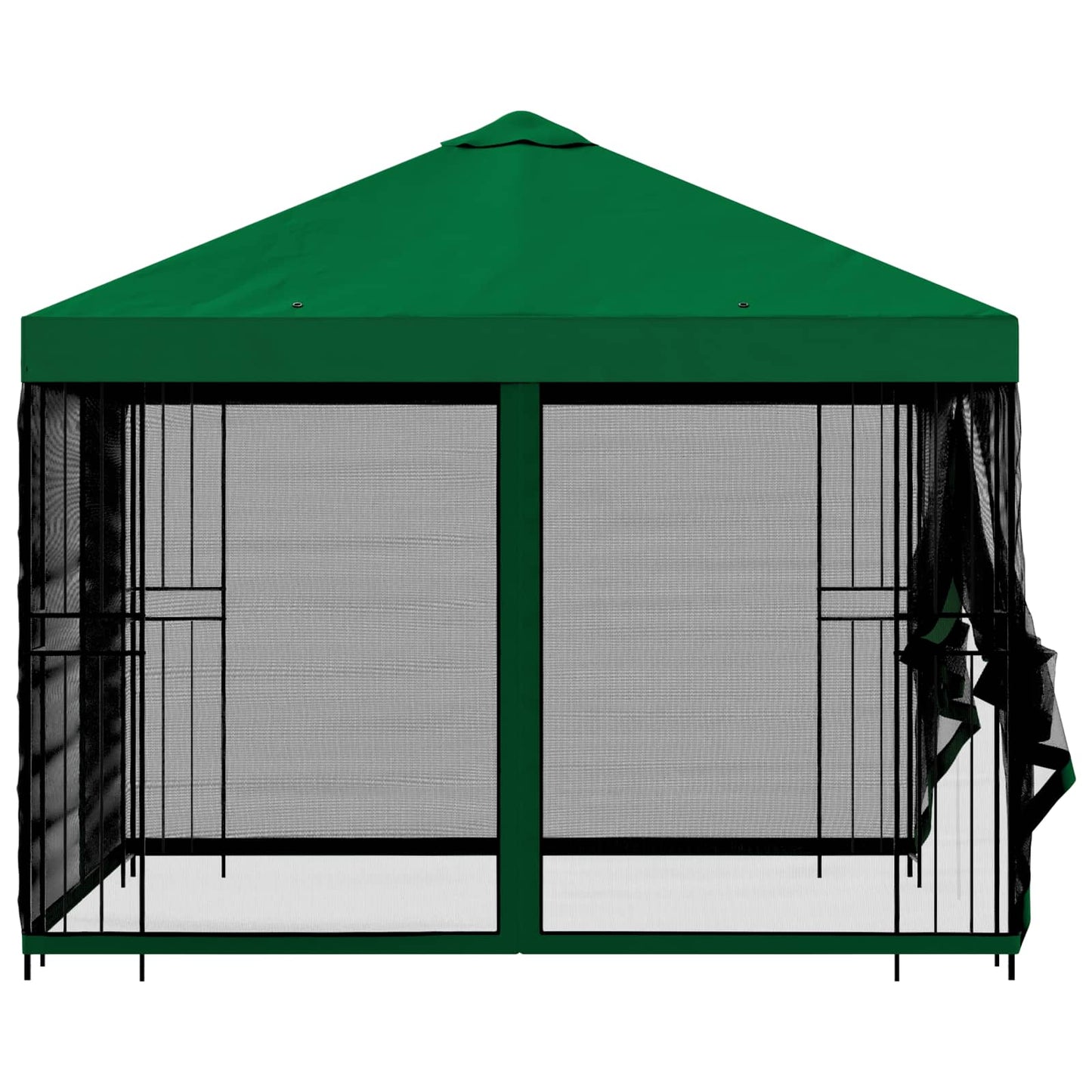 Garden Gazebo with Sidewalls 3 x 3 m Green Polyester and Steel