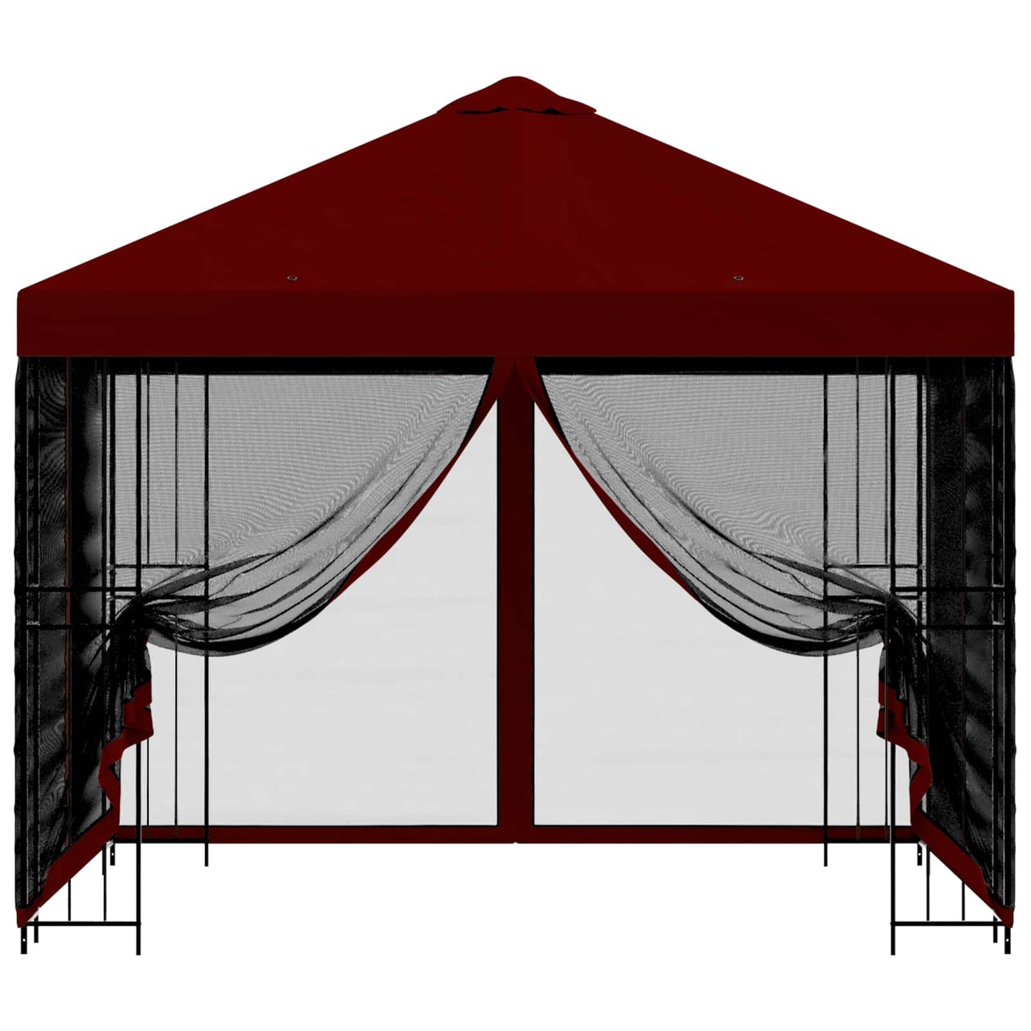 Garden Gazebo with Sidewalls 3 x 3 m Burgundy