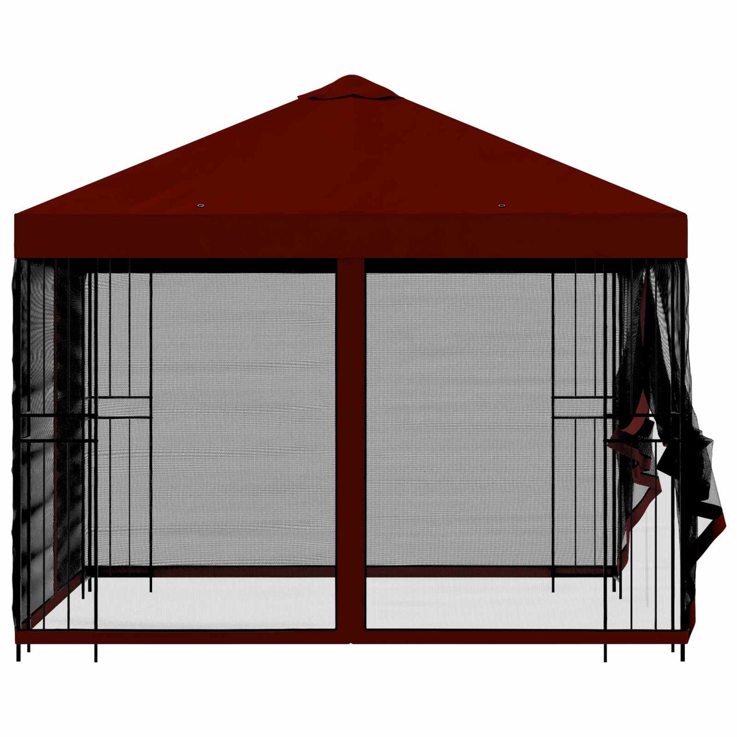 Garden Gazebo with Sidewalls 3 x 3 m Burgundy