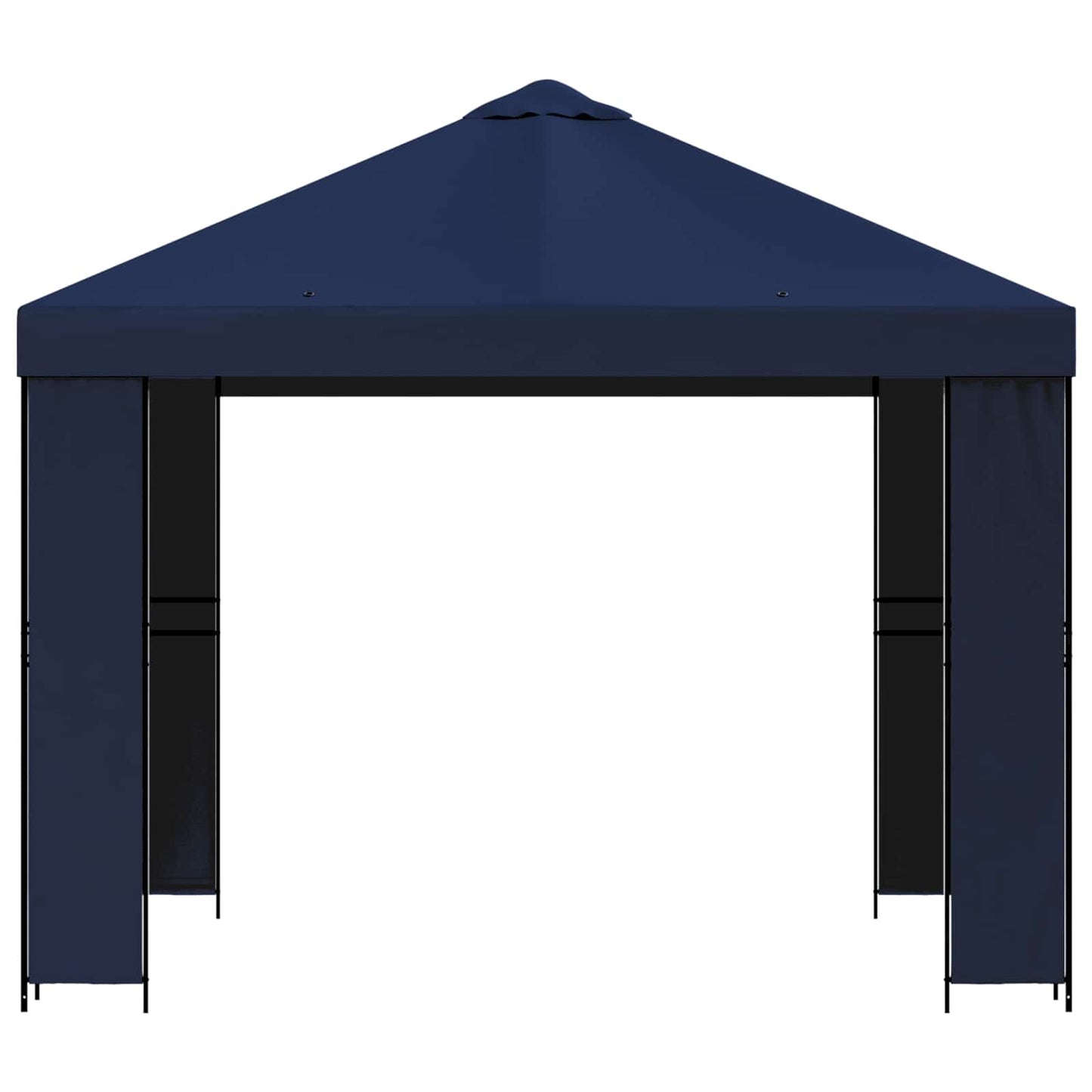 Gazebo 3 x 3 m Blue Polyester and Steel 190 gsm