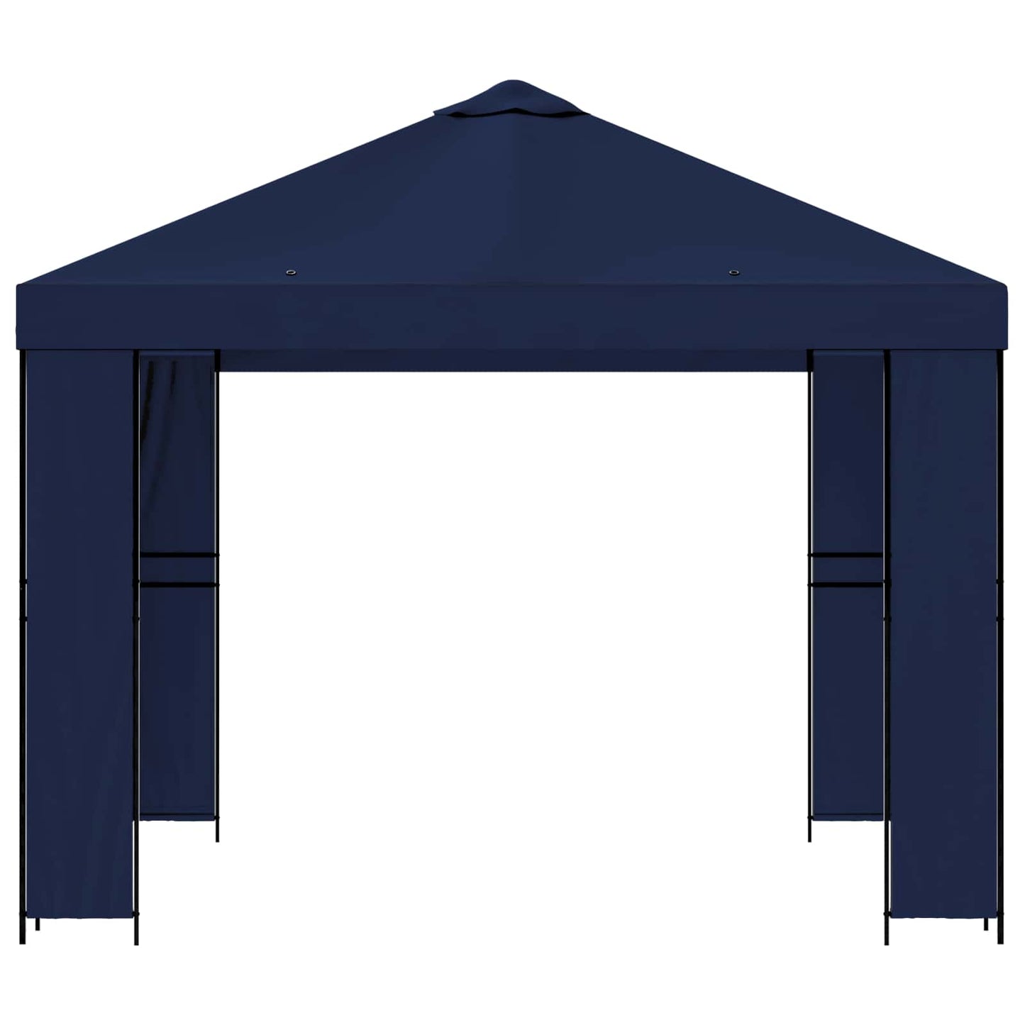Gazebo 3 x 3 m Blue Polyester and Steel 190 gsm