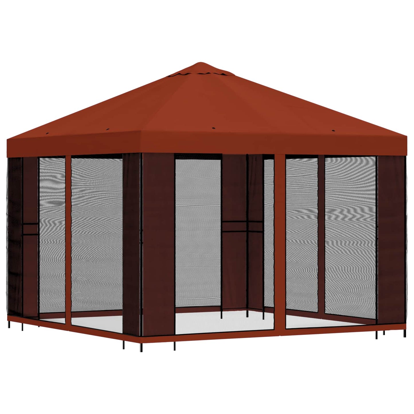 Garden Gazebo with Sidewalls 3 x 3 m Terracotta