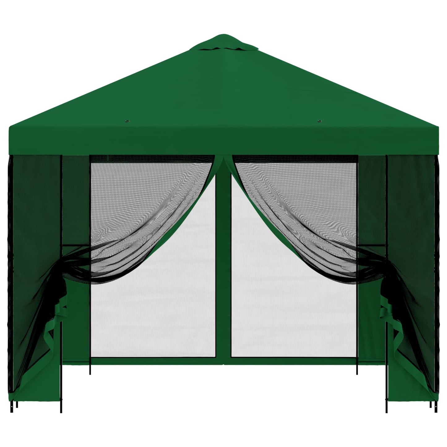 Garden Gazebo with Sidewalls 3 x 3 m Green Polyester and Steel