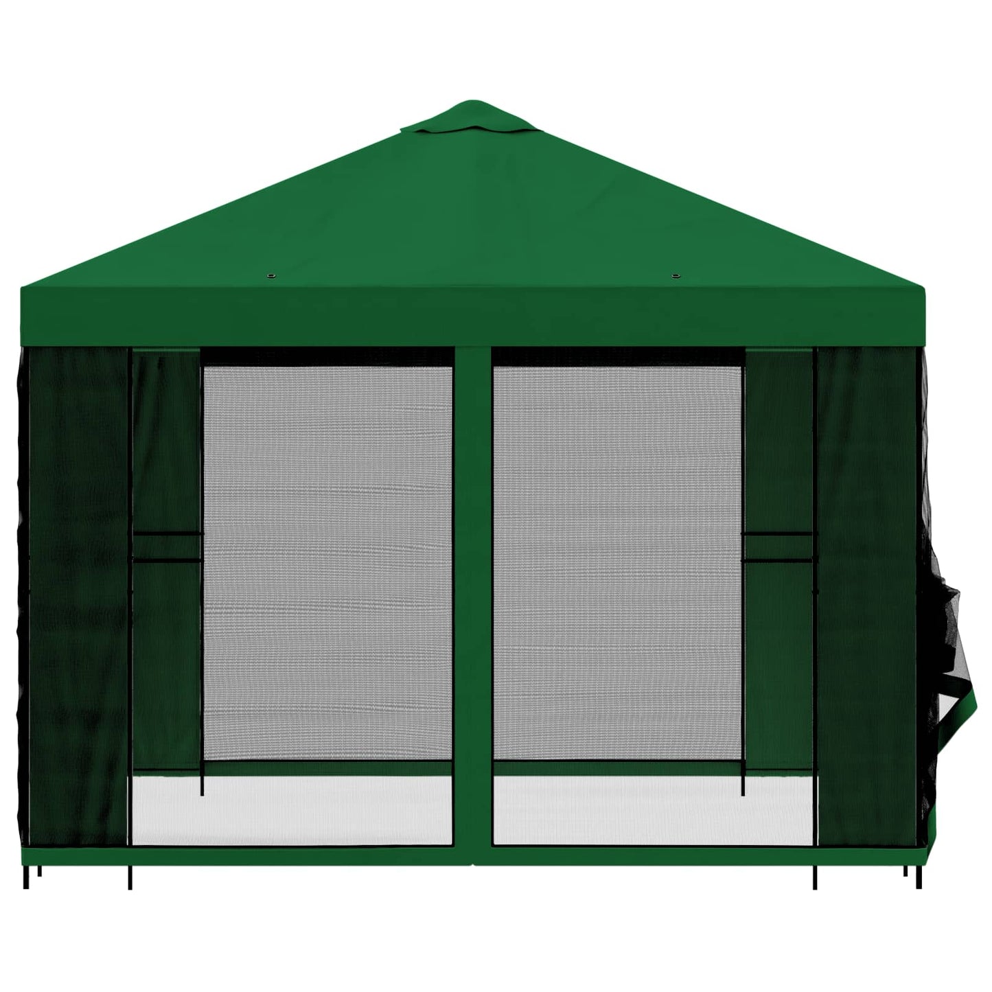 Garden Gazebo with Sidewalls 3 x 3 m Green Polyester and Steel