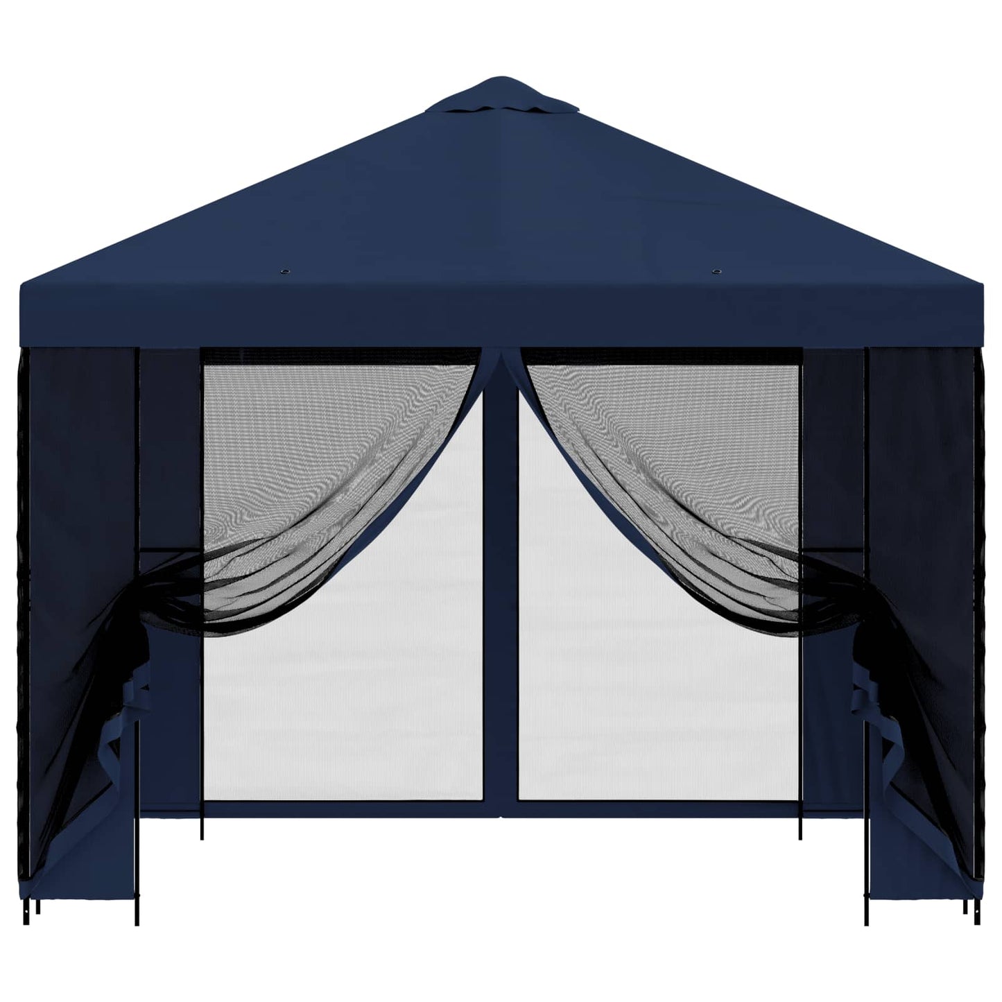 Garden Gazebo with Sidewalls 3 x 3 m Blue Polyester and Steel