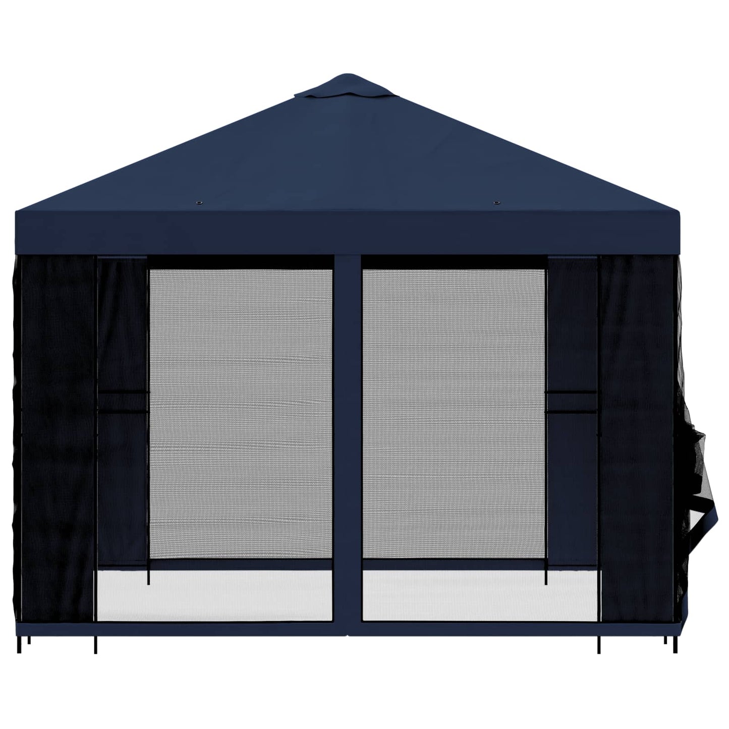 Garden Gazebo with Sidewalls 3 x 3 m Blue Polyester and Steel