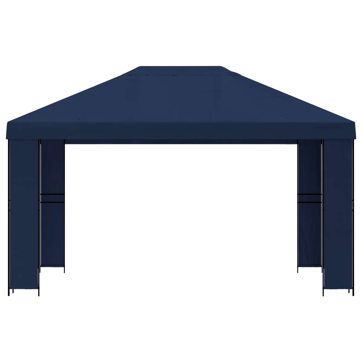 Gazebo 4 x 3 m Blue Polyester and Steel 190 gsm