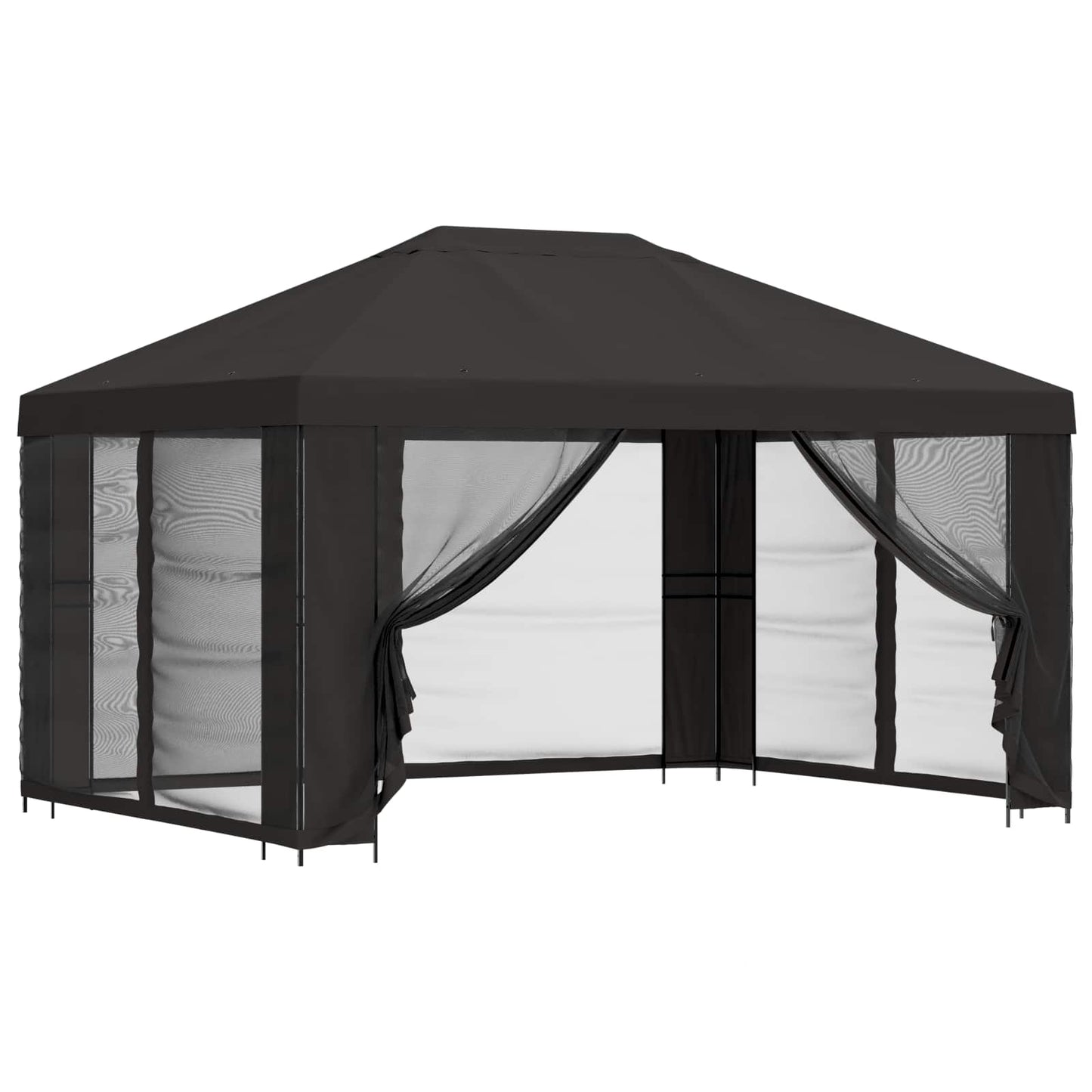 Garden Gazebo with Sidewalls 4 x 3 m Anthracite