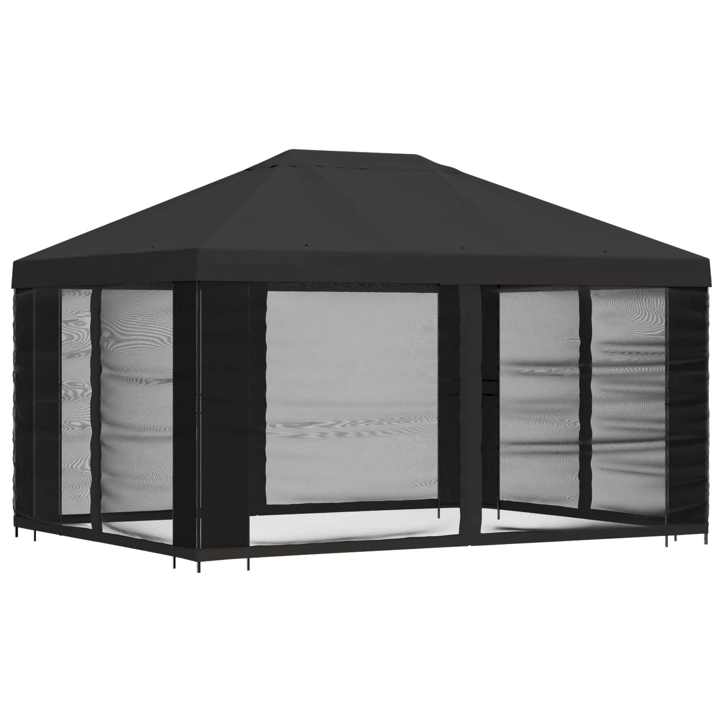 Garden Gazebo with Sidewalls 4 x 3 m Anthracite