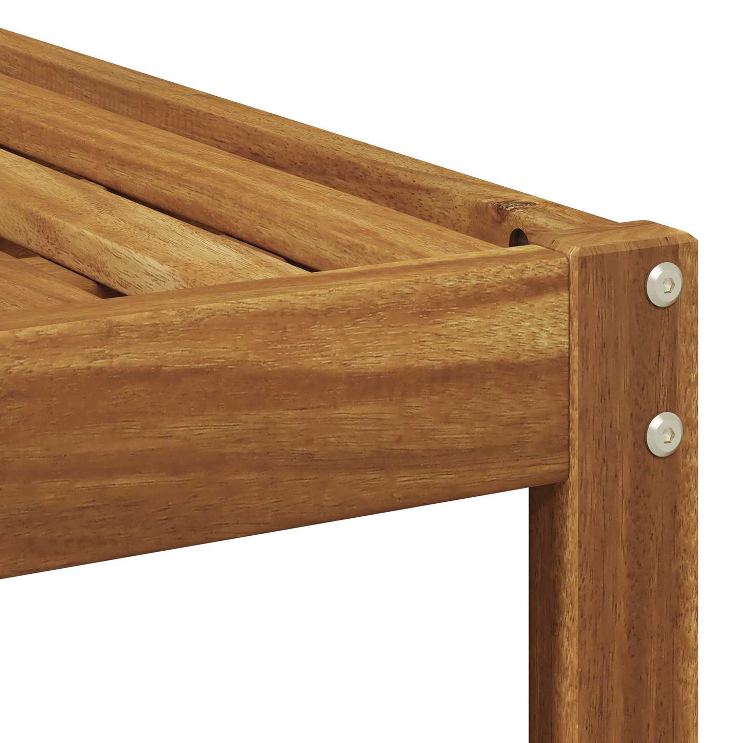 Outdoor Footstool Solid Acacia Wood Natural 59 x 59 x 37 cm