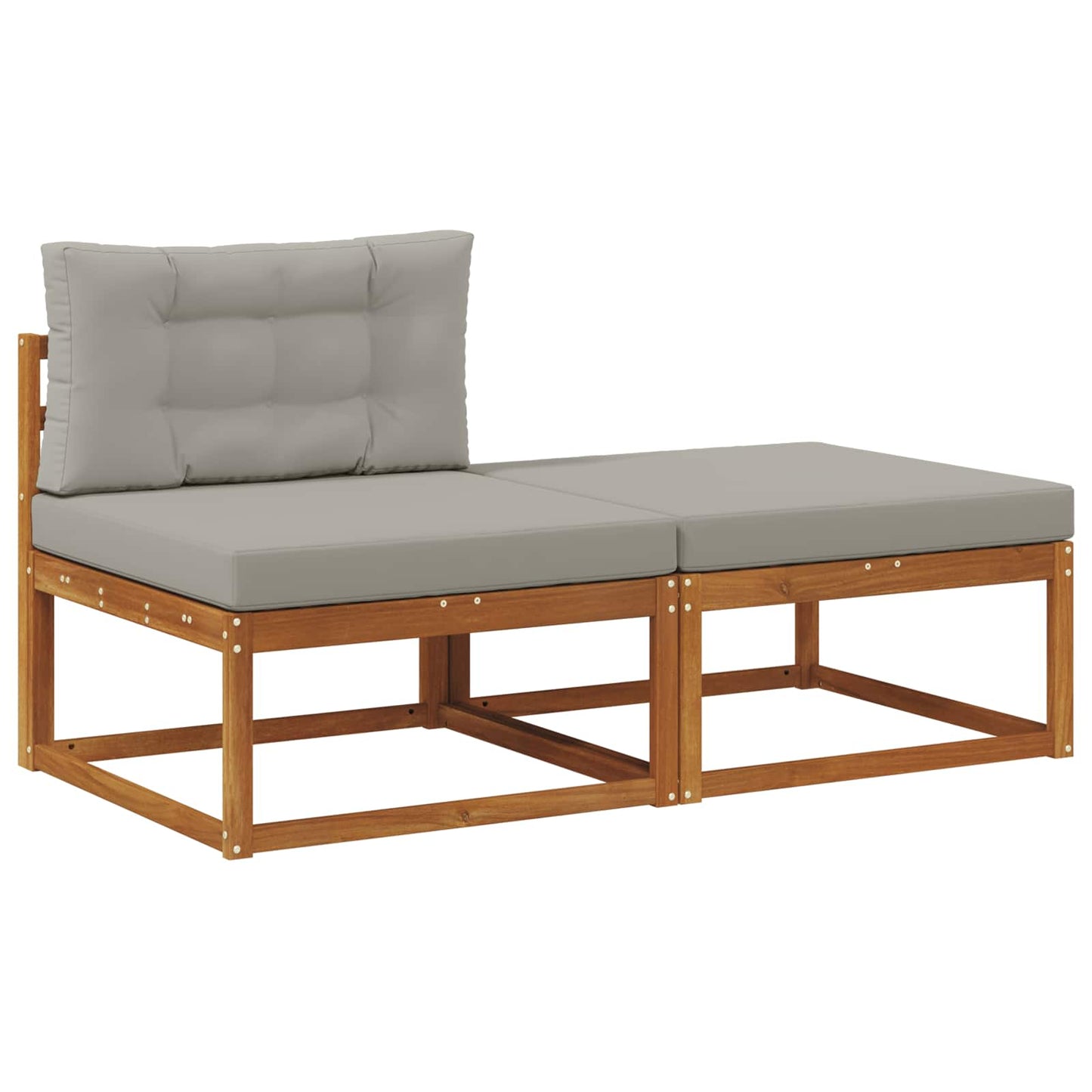 Sectional Sofa Units with Cushion 2 Piece Natural