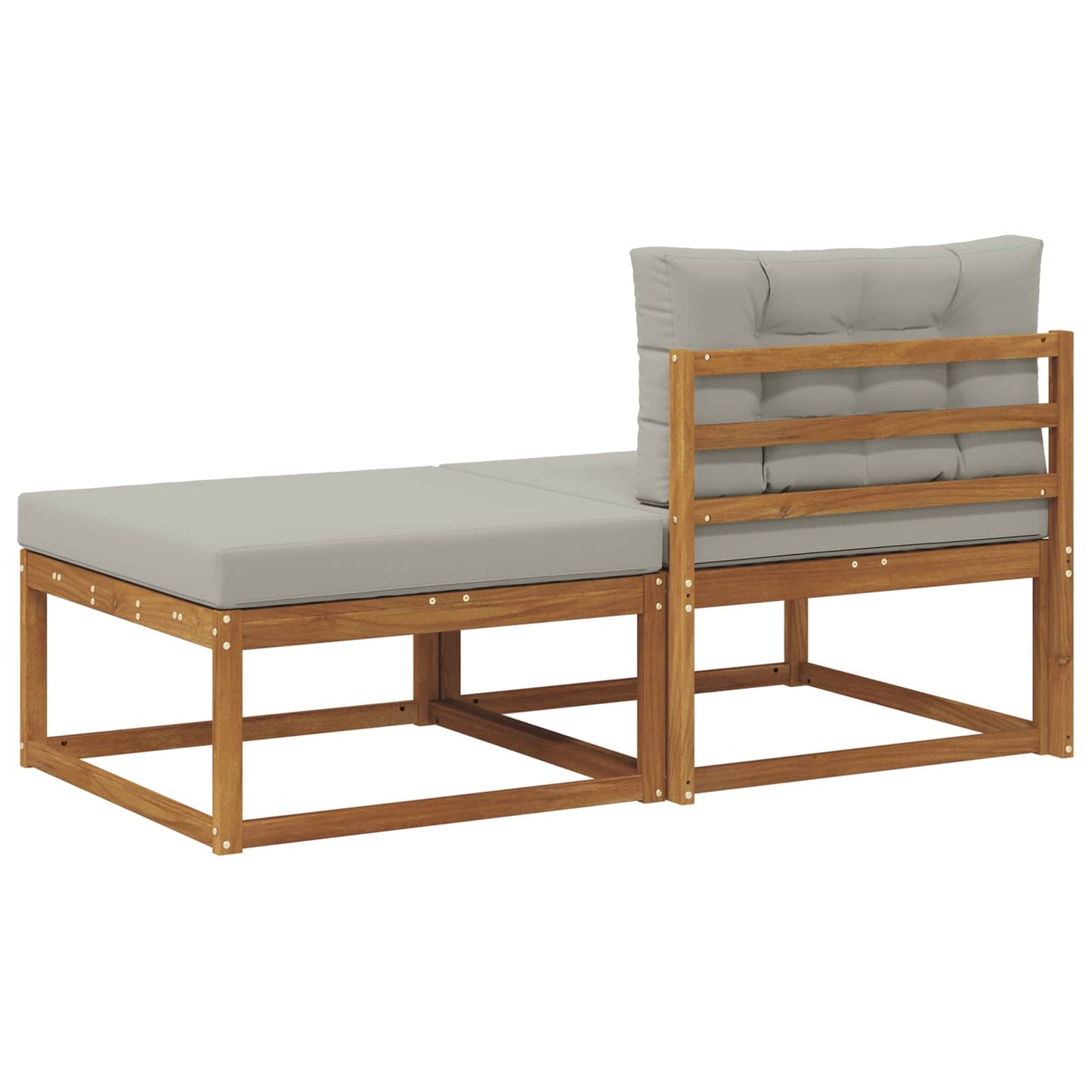 Sectional Sofa Units with Cushion 2 Piece Natural