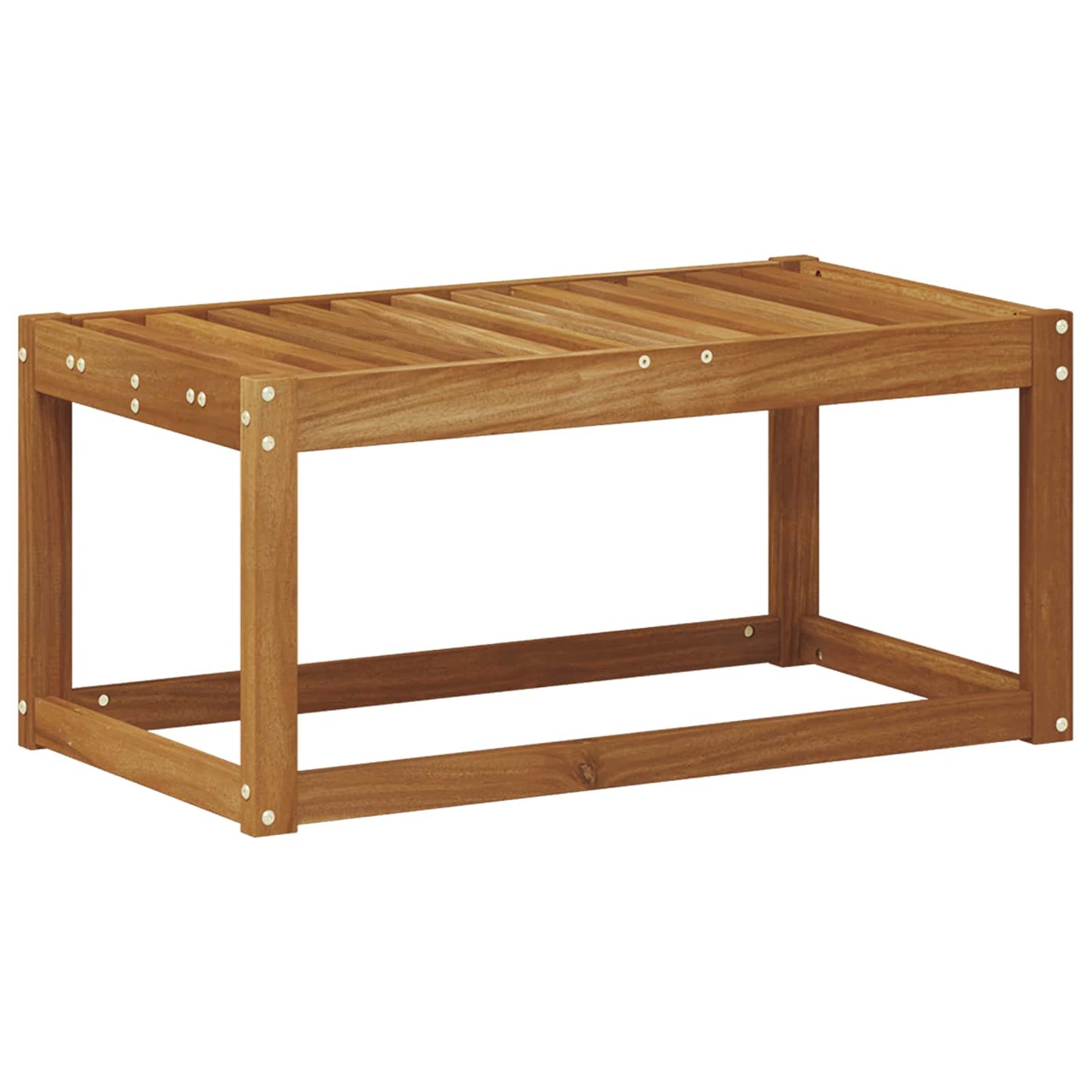 Outdoor Stool Bench Natural 79 x 43 x 37 cm Solid Acacia Wood