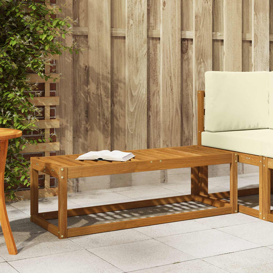 Outdoor Stool Bench Natural 115 x 43 x 37 cm Solid Acacia Wood
