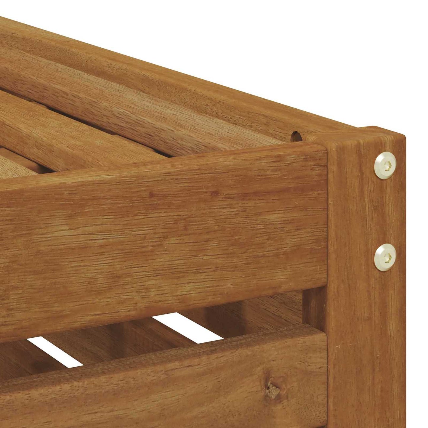 Outdoor Stool Bench Natural 79 x 43 x 37 cm Solid Acacia Wood