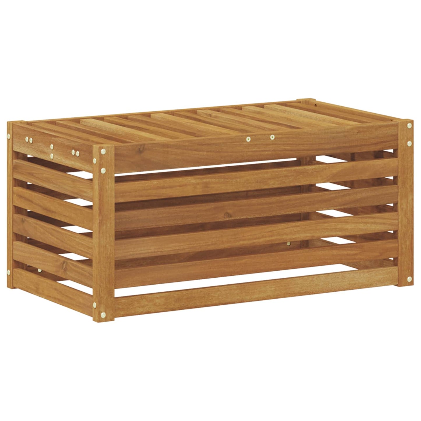 Outdoor Stool Bench Natural 79 x 43 x 37 cm Solid Acacia Wood