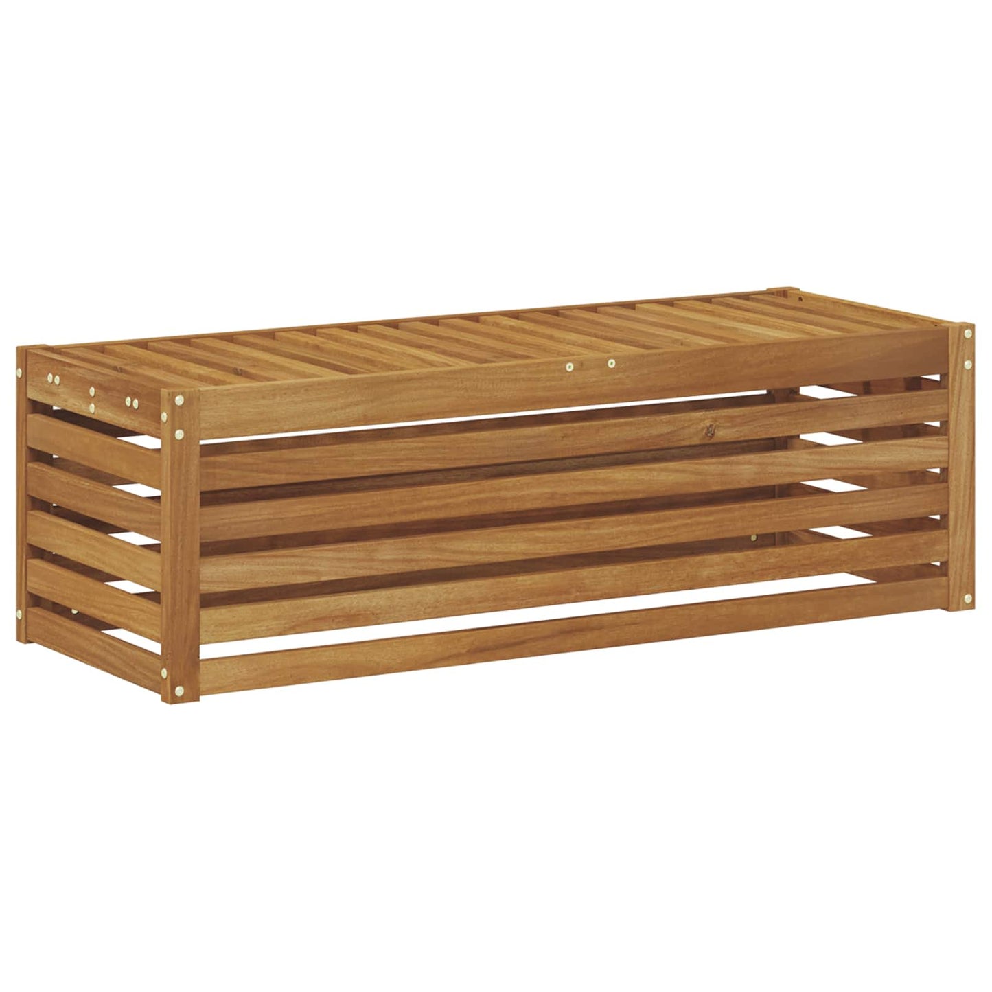 Outdoor Stool Bench Natural 115 x 43 x 37 cm Solid Acacia Wood