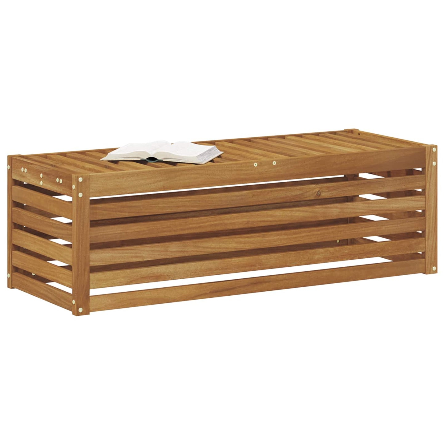 Outdoor Stool Bench Natural 115 x 43 x 37 cm Solid Acacia Wood