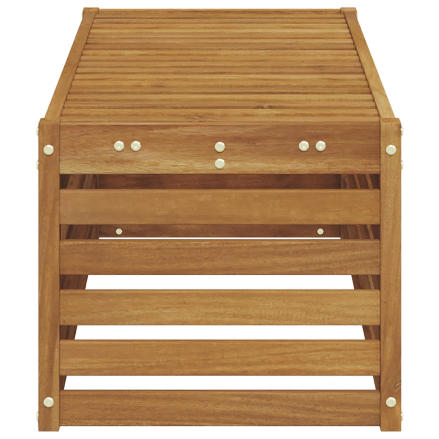 Outdoor Stool Bench Natural 115 x 43 x 37 cm Solid Acacia Wood