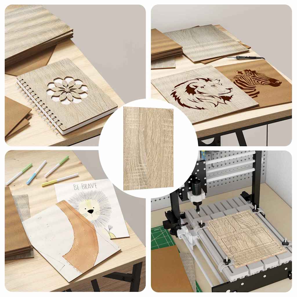 Decor Panels 50 pcs Sonoma Oak 15 x 21 x 0.27 cm