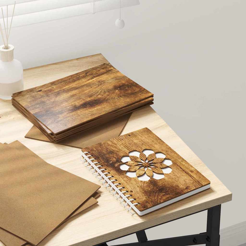 Decor Panels 12 pcs Smoked Oak 15 x 21 x 0.27 cm