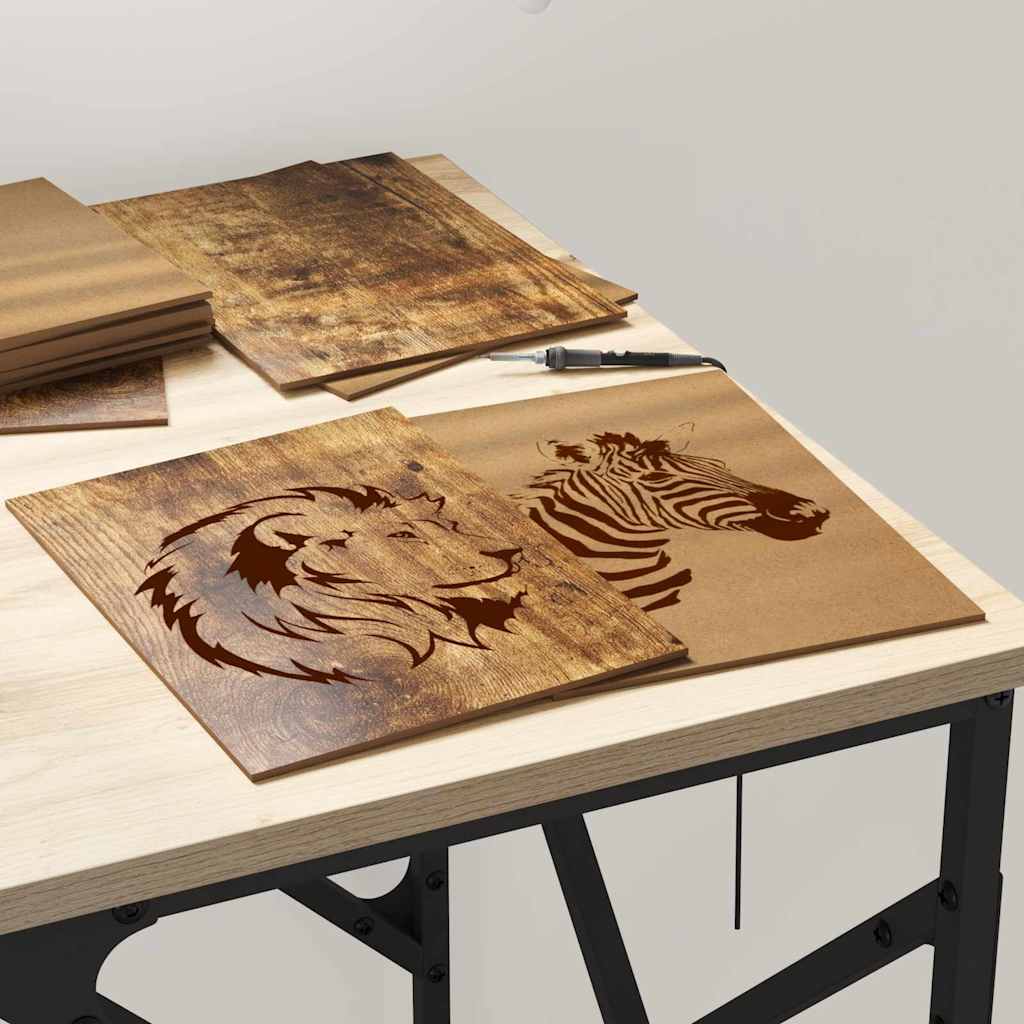 Decor Panels 50 pcs Smoked Oak 15 x 21 x 0.27 cm