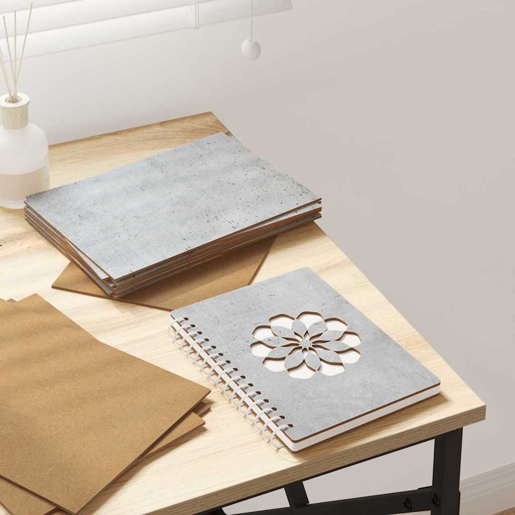 Decor Panels 150 pcs Concrete Grey 21 x 30 x 0.27 cm