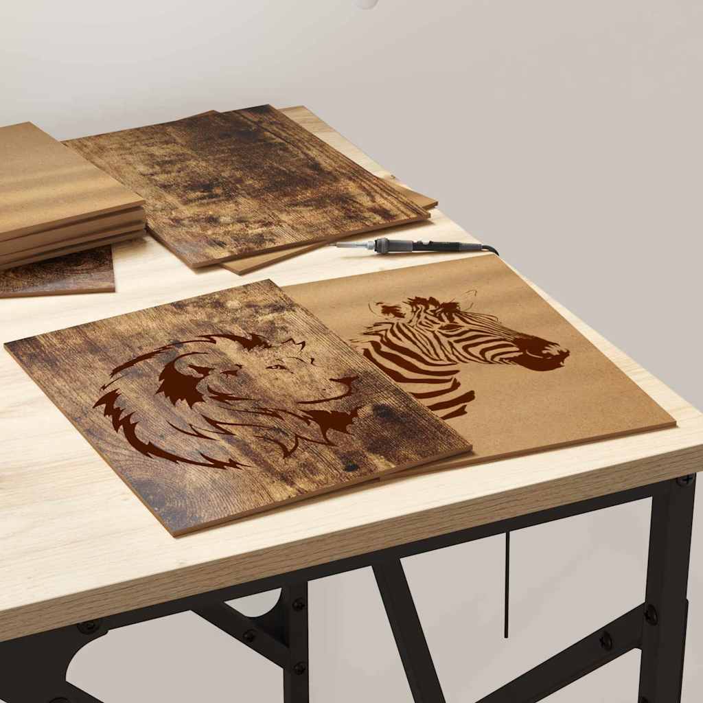 Decor Panels 50 pcs Smoked Oak 21 x 30 x 0.27 cm