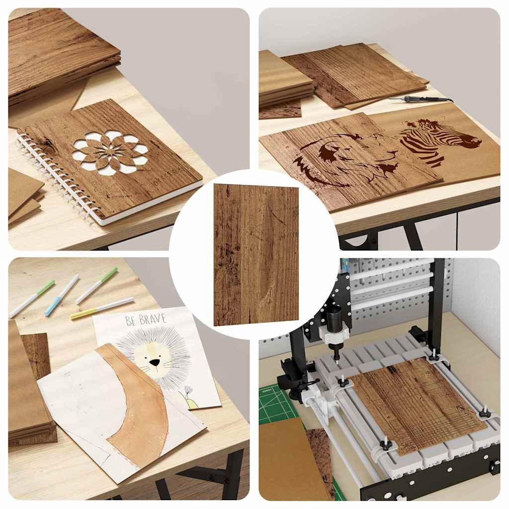 Decor Panels 150 pcs Old Wood 21 x 30 x 0.27 cm Engineered Wood