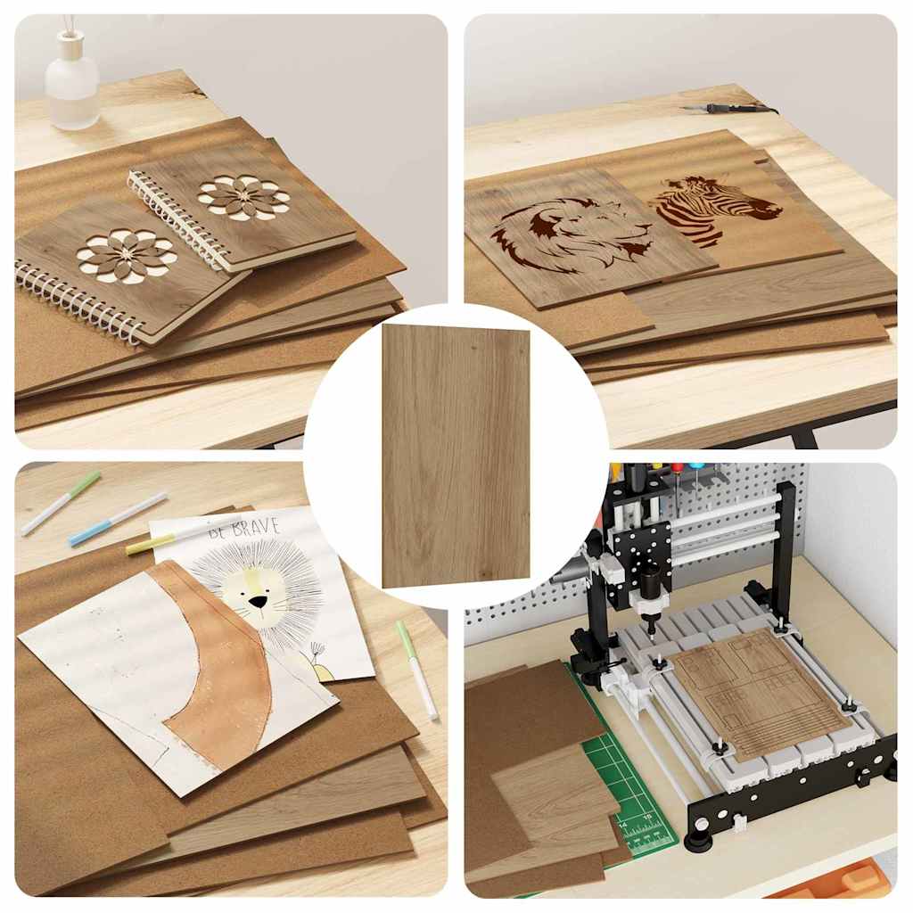 Decor Panels 12 pcs Artisan Oak 30 x 42 x 0.27 cm