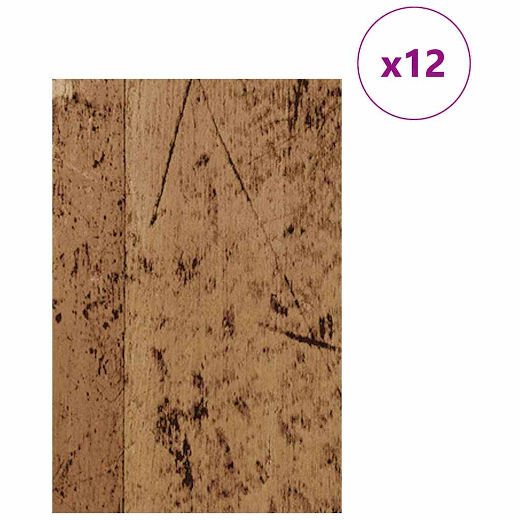 Decor Panels 12 pcs Old Wood 40 x 60 x 0.27 cm Engineered Wood