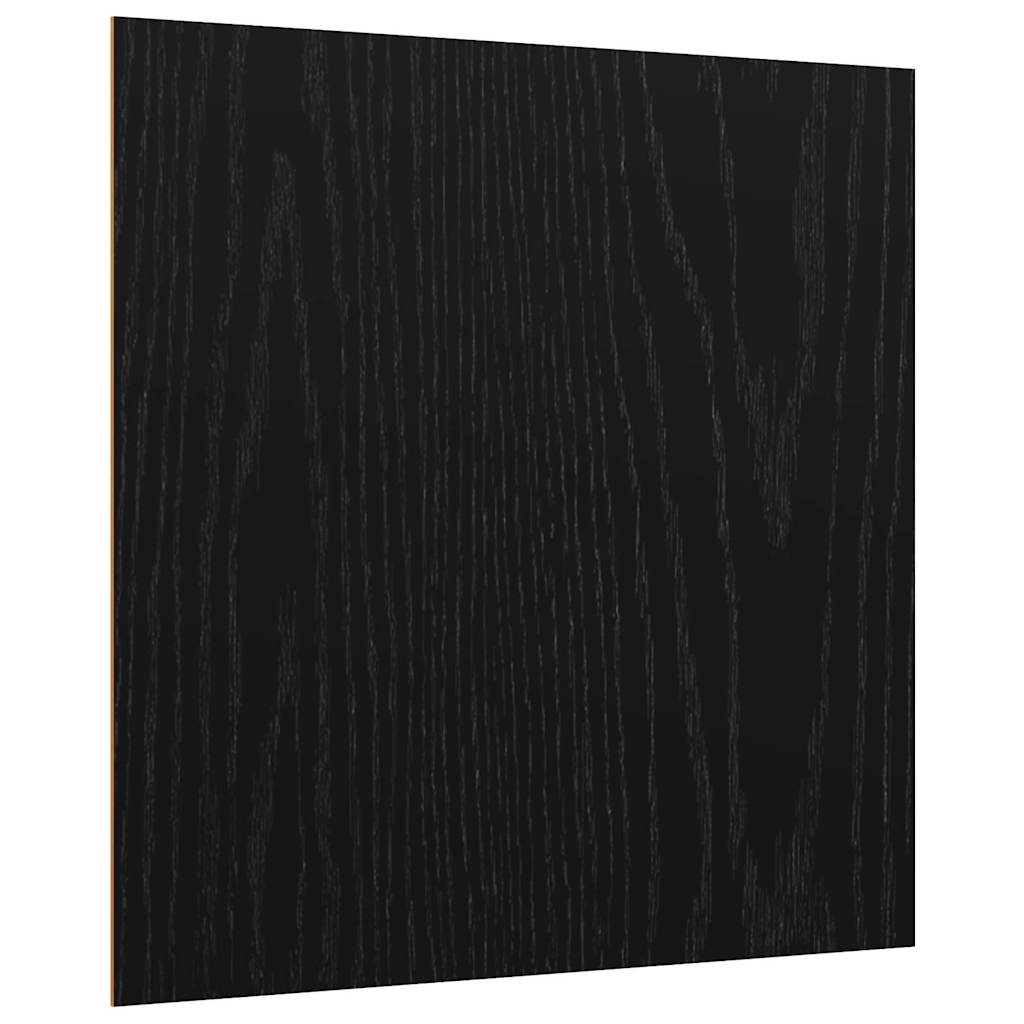 Decor Panels 12 pcs Black Oak 30 x 30 x 0.27 cm Engineered Wood