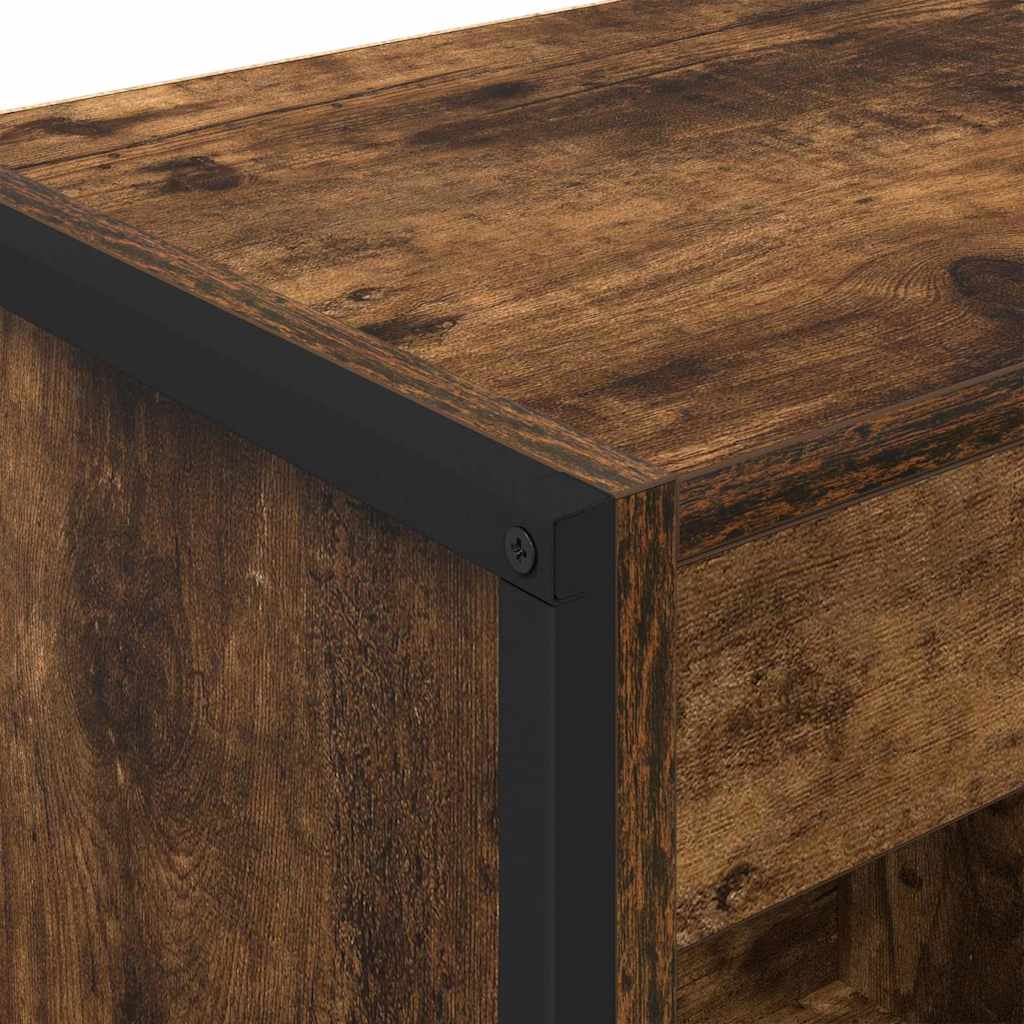 Book Cabinet Smoke Oak 40 x 30 x 86.5 cm Engineered Wood