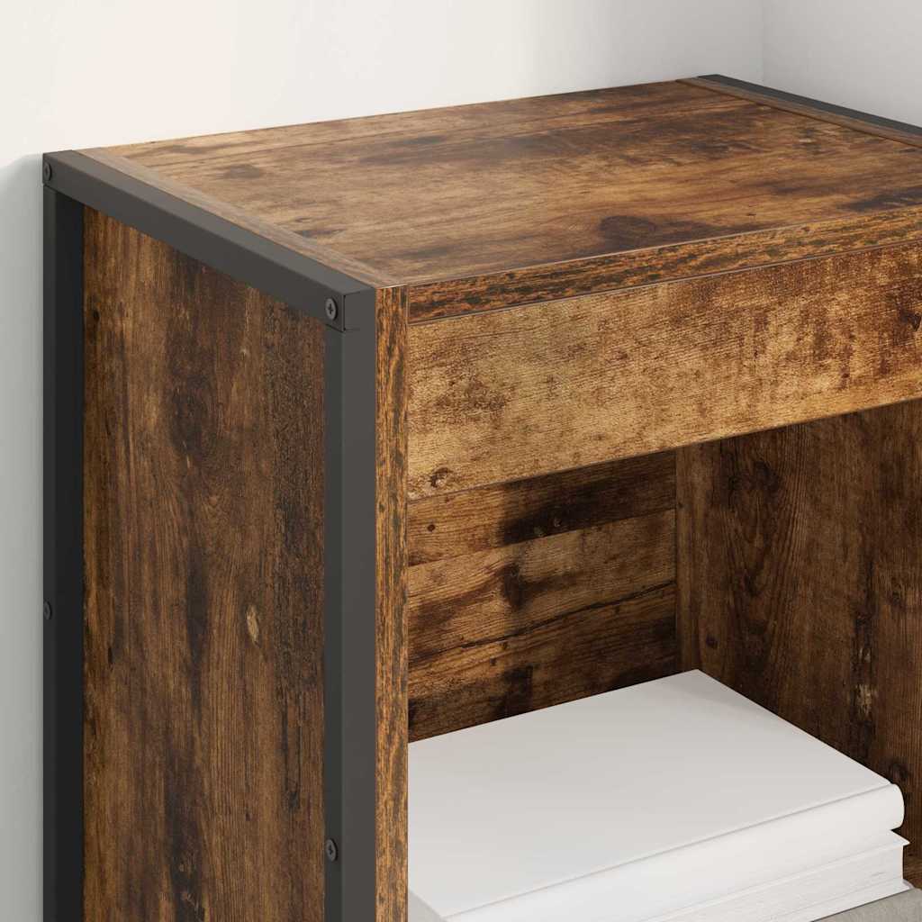 Book Cabinet Smoke Oak 40 x 30 x 86.5 cm Engineered Wood