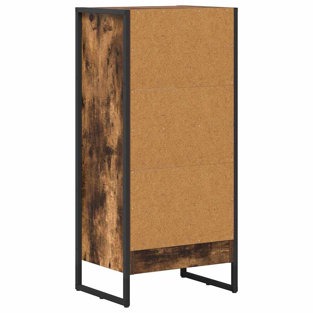 Book Cabinet Smoke Oak 40 x 30 x 86.5 cm Engineered Wood