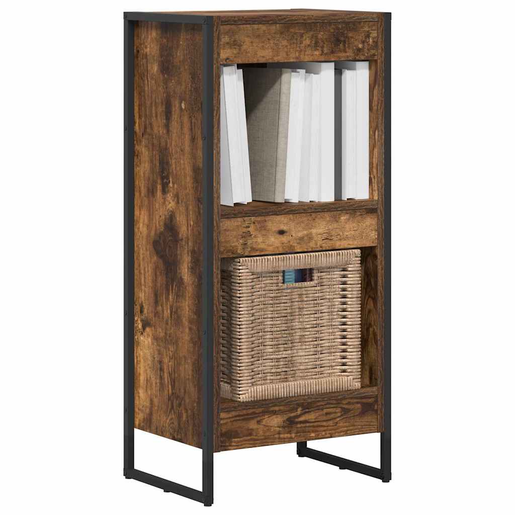 Book Cabinet Smoke Oak 40 x 30 x 86.5 cm Engineered Wood