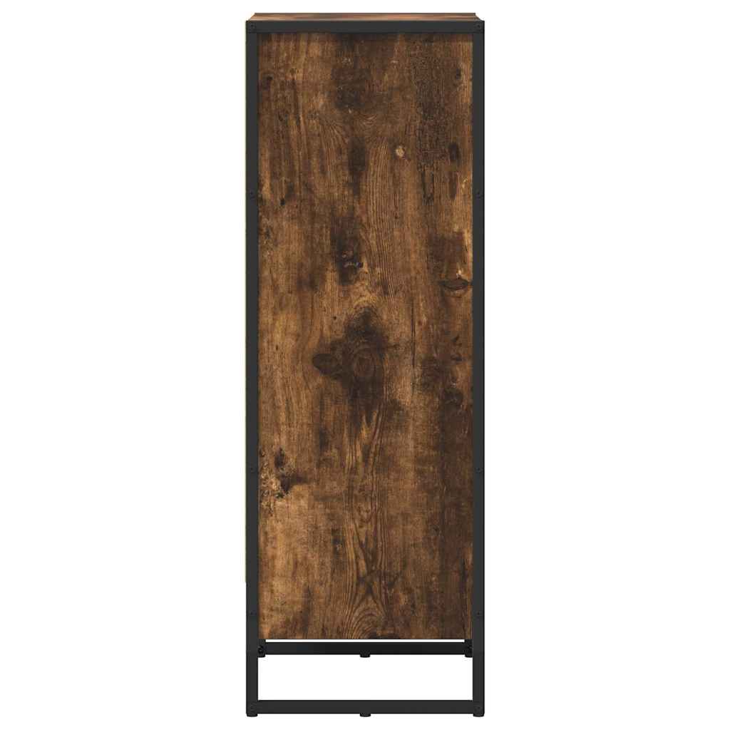 Book Cabinet Smoke Oak 40 x 30 x 86.5 cm Engineered Wood