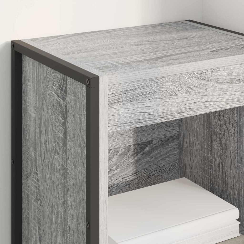 Book Cabinet Grey Sonoma 40 x 30 x 86.5 cm Engineered Wood