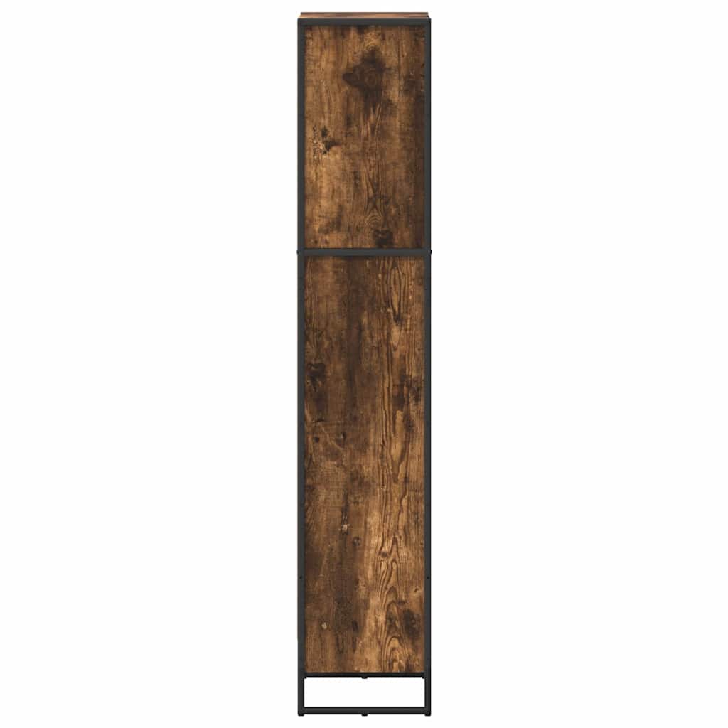 Book Cabinet Smoke Oak 40 x 30 x 155 cm Engineered Wood