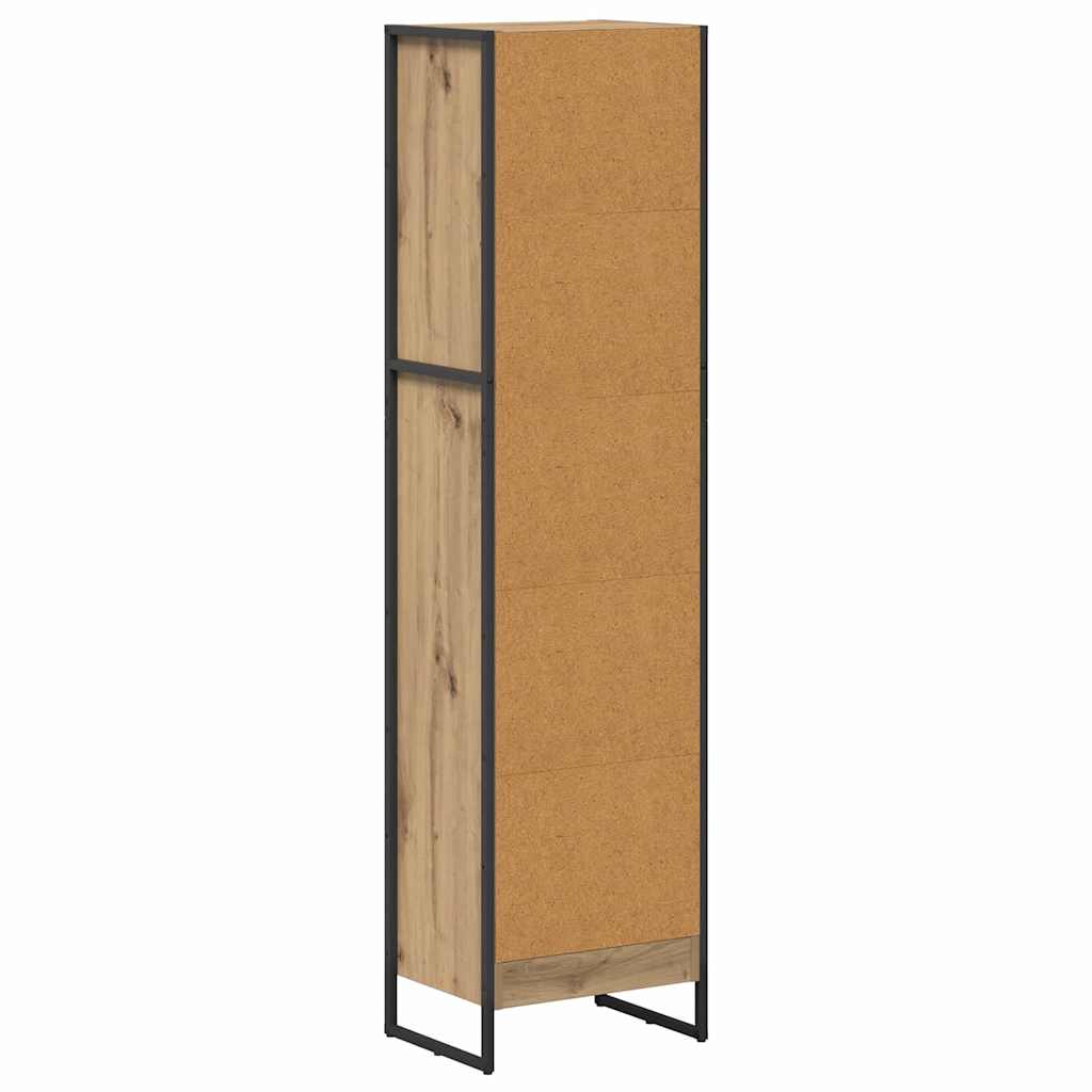 Book Cabinet Artisian Oak 40 x 30 x 155 cm Engineered Wood