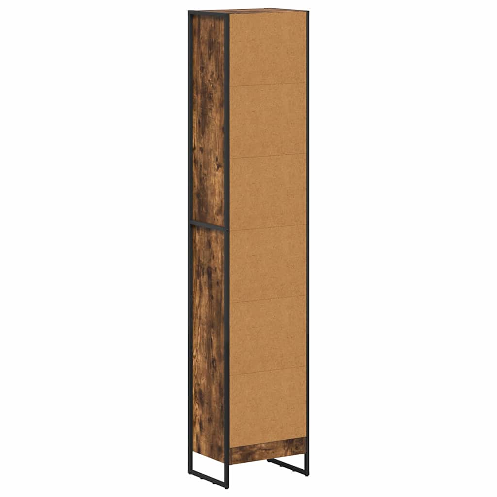 Book Cabinet Smoke Oak 40 x 30 x 189.5 cm Engineered Wood
