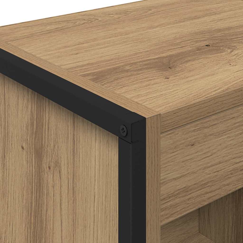 Book Cabinet Artisian Oak 40 x 30 x 189.5 cm Engineered Wood